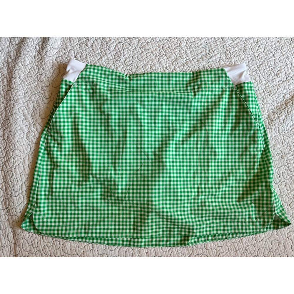 Walter Hagen‎ Green Gingham Golf Skort XXL 16 Inch Length